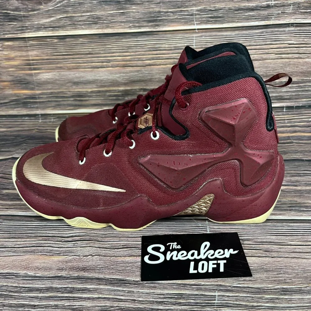 Nike LeBron 13 Metallic Red Youth Basketball Shoes‎